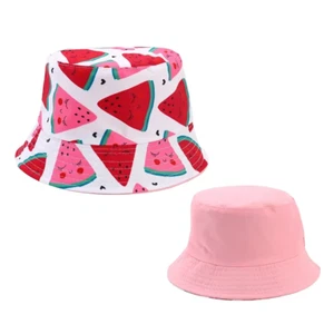 Double Sided Baby Bucket Hat Cute Unicorn Letter Embroidered Children Boys Girls - Picture 1 of 12