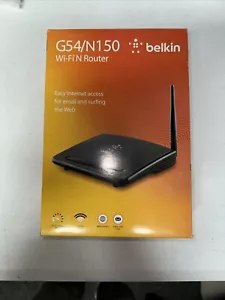 New Belkin G54/N150 Wireless Router WiFi 150 MBPS 2.4 Ghz - Picture 1 of 1