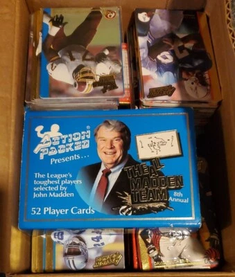 Action Packed NFL 1992 Lot Of Over +150 Cards With All Madden Team 1992 Set - Image 1 of 4