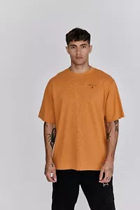 SikSilk Herren T-Shirt Orange Oversized Medium - Bild 1 von 5