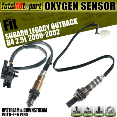 2x Sensor de oxígeno para Subaru Legacy Outback 2000-2002 2,5 L aguas arriba y aguas abajo Foto 1 de 4