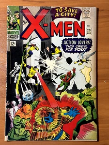 X-MEN Comic Marvel No. 23 de agosto 1966 Conde Nefaria Espantapájaros en muy buen estado - Imagen 1 de 8