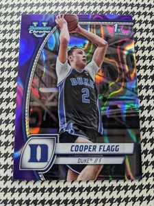 2025 Bowman Chrome U 1st Duke Cooper Flagg Purple Lava Refractor🏀📈🏀📈🏀📈🏀📈 - Picture 1 of 3