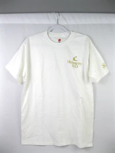 Hennessy Shirt XO Tagless 888 Erwachsene Größe Medium M weiß gold bestickt Hanes - Bild 1 von 16