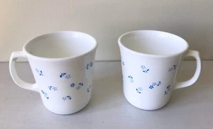 Vintage Set Bauernhaus Corelle Provinz Blau Kaffeebecher Teetasse Corningware - Bild 1 von 11