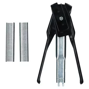 Hog Ring Pliers Automatic Feed For Car Seat Upholstery Restoration + 100 Rings - Picture 1 of 3