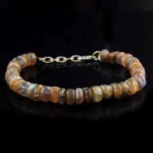 Most Amazing Flash Labradorite 98.00 Cts Beaded Beautiful Bracelet VK 10 E570 - Picture 1 of 3