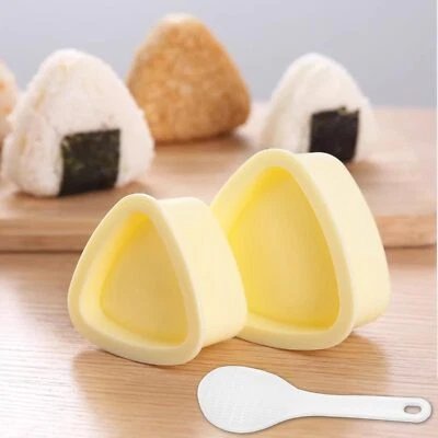2 Pack Onigiri Mold Triangle Sushi Press Large Small Non Stick Rice Ball Maker - Image 1 of 4