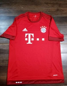Adidas T-Mobile F.C. Bayern Munchin Red Soccer Jersey Men Large  - Picture 1 of 3