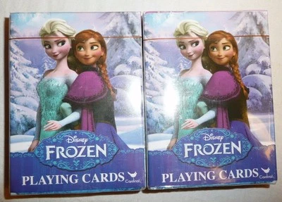 Lote de 2 barajas de cartas - Película Frozen de Disney - Princesa Anna Elsa Olaf  Foto 1 de 2