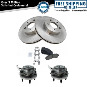 Front Ceramic Disc Brake Pad Rotor & Hub Kit for Ford Mazda Truck Pickup - Picture 1 of 5