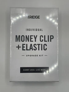 The Ridge Individual Black Money Clip With Elastic Upgrade Kit - NEW Sealed - Picture 1 of 4