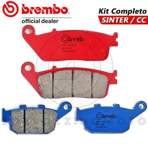 KIT PASTIGLIE FRENO BREMBO SINTER ANTERIORE POSTERIORE HONDA NC 750 X 2014-2017 - Foto 1 di 4