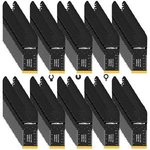 200 PCS Oscillating Tool Blades, Titanium and High Carbon Steel Saw Blades for.. - Picture 1 of 7
