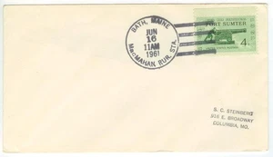 1961 Bath Maine MacMahan Rural Station DPO 1961-1975 Sagadahoc Co - Picture 1 of 1