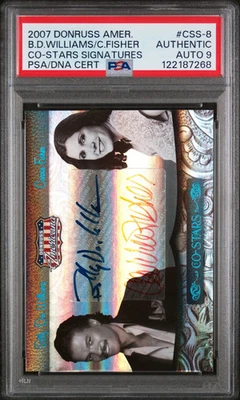 2007 Americana Co-Stars Signatures Carrie Fisher B. D. Williams #/25 PSA Auto - Image 1 of 2
