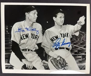 Bill Dickey & Lefty Gomez Signed Autographed 8x10 Baseball Photo NY Yankees - Picture 1 of 3