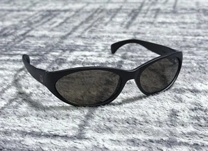 Vintage Bolle Oval Polarized Sunglasses Black Made In France - Picture 1 of 9