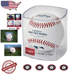 Neu 2025 MLB Baseball offizieller Spielball Leder Autogramm bereit Display - Bild 1 von 8