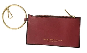 Cartera Monedero Marc New York Cuero Arándano Cremallera por Andrew Marc Bolso Pequeño - Imagen 1 de 6