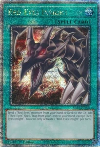 Yugioh: 1x Red-Eyes Insight - RA03-EN061 - Cuarto de Siglo Secreto Raro - 1ª Edición - Imagen 1 de 1