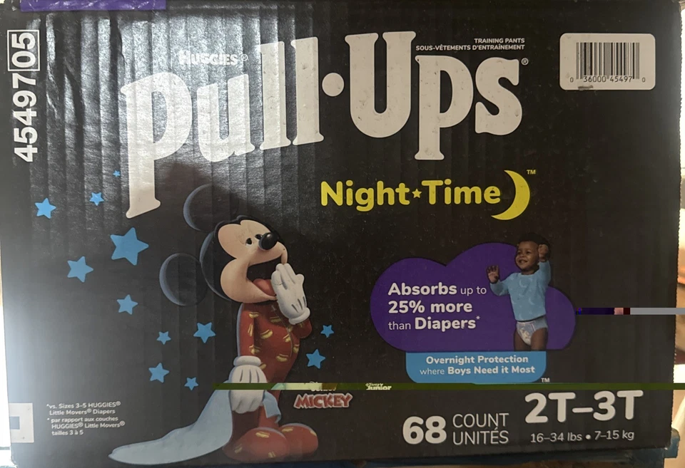 Pull-Ups 55982 Night Time Training Pants Giga Pack 4T-5T 52 Count