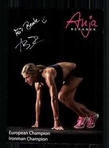 Anja Beranek Autogrammkarte Originial Signiert Triathlon + A 246275 - Bild 1 von 2