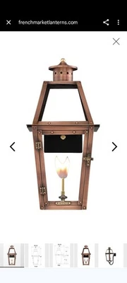 Primo New Copper Gas Wall Lantern - Image 1 of 4