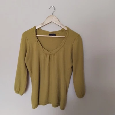 Principles women's twisted pleat neck lime green angora & cashmere jumper s14 - Image 1 of 4
