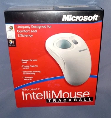 New Sealed in Box - Microsoft IntelliMouse Trackball PS/2 Mouse  - Image 1 of 4