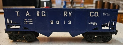 TA&G0RYCO VINTAGE BLUE LIONEL #9012 OPEN HOPPER CAR - Image 1 of 2