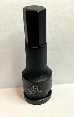 Pittsburgh Impact  Hex Bit Socke - H 14 -  14 mm x 1/2" -Free USA Shipping - Image 1 of 2