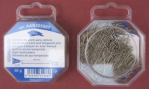 30mm x 0.50mm 50g (940 pins ) EX FINE HARD STEEL DRESSMAKER,DRESSMAKING PIN - Picture 1 of 1