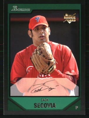 Zack Segovia 2007 Bowman Draft Picks & Prospects #BDP16 BASEBALL Card - Image 1 of 2