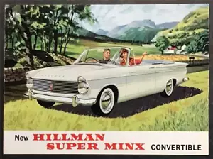 Hillman Super Minx Cabrio Auto Verkaufsprospekt 1962 #878/H - Bild 1 von 4