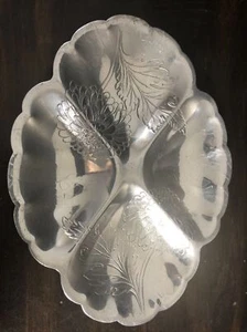 "Bandeja seccionada ovalada de aluminio grabada de colección de FORMAN 4 FAMILY 9,5""" - Imagen 1 de 9