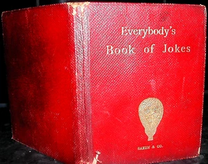 EVERYBODY’S BOOK of JOKES E L S 1890 FULL LEATHER Retorts JESTS Rhymes ANECDOTES - Picture 1 of 1