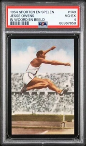 RARE 1954 Blue Band Sporten en Spelen Jesse Owens PSA 4 #149 1936 Olympics USA - Picture 1 of 2