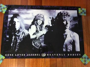 GENE LOVES JEZEBEL POSTER Heavenly Bodies Promo 1993 Jay Michael Aston RARE! - Picture 1 of 3