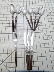 Flatware Silverware Spoons, Knives & Fork EKCO Eterna La Joya Set of 10pcs - Picture 1 of 9