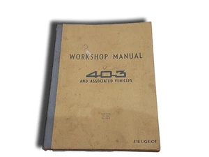 Puegeot 403 1955 - 1966 Workshop Owners Manual package addition to 2nd issue 532 - Bild 1 von 13