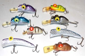 Lot Of 8 Rabble Rouser Topwater & Crankbait Lure Lures Vintage - Picture 1 of 10