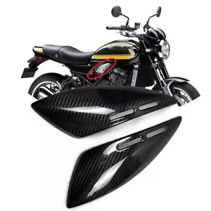 Carbon Fiber Gas Tank Side Cover Cowl Fairing For Kawasaki Z900RS 2018 - 2023 - Picture 1 of 7