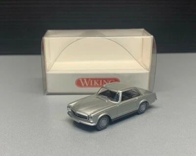 Mercedes Benz MB 280 SL Coupe Oldtimer classic car silber Wiking H0 1:87 OVP - Bild 1 von 4
