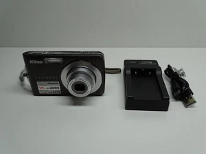 Nikon Coolpix S210 schwarz, Digitalkamera LCD, Kamera (🔋 Neu)⚡BLITZVERSAND⚡ - Bild 1 von 13