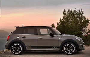 MINI COOPER SIDE SKIRT STRIPES VINYL DECALS STICKERS RACING SPORT GRAPHICS - Picture 1 of 4