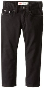 Levis Boys 511 Slim Fit Stretch Adjustable Waist Jeans Black - Picture 1 of 1