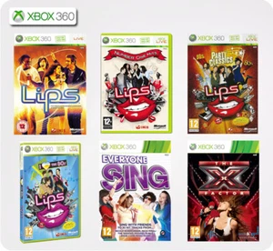 Lips: Number One Hits/Party Classics/I Love 80's/X Factor XBox 360 Singing Games - Picture 1 of 8