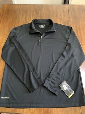 Puxador de golfe IZOD PerformX masculino preto 1/4 zíper legal Fx tamanho grande - Imagem 1 de 4