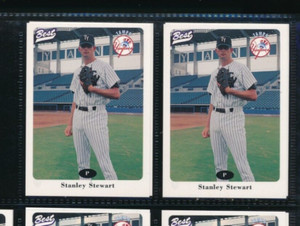 Lot (2) 1996 Best #24 Stanley Stewart Tampa Yankees Player Lot (JJ86) SWSW6